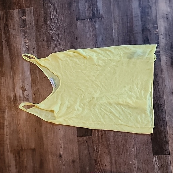 Zara Size Medium Sheer Yellow Tank - Picture 1 of 5